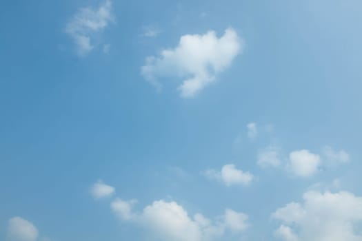 Fine day clouds in the blue sky