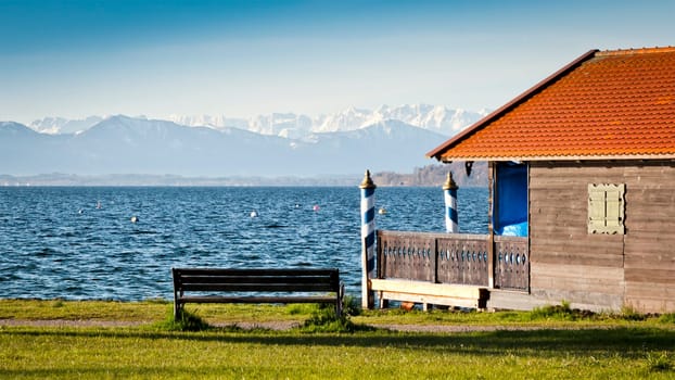 An image of the Starnberg Lake in Bavaria Germany - Tutzing