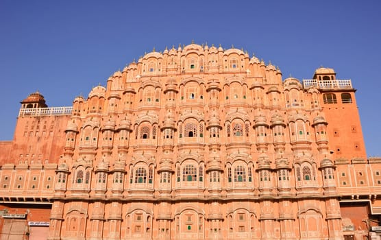 Palace of the Winds (Hawa Mahal) in Jaipur, India .