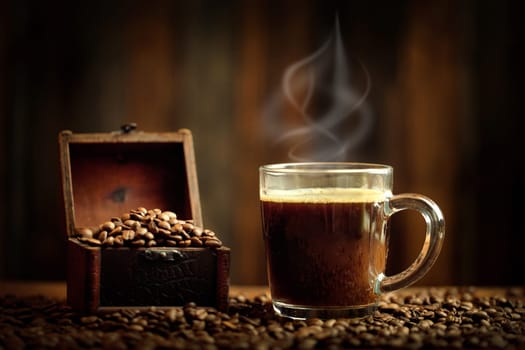 freshly brewed coffee
