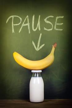 milk and banana