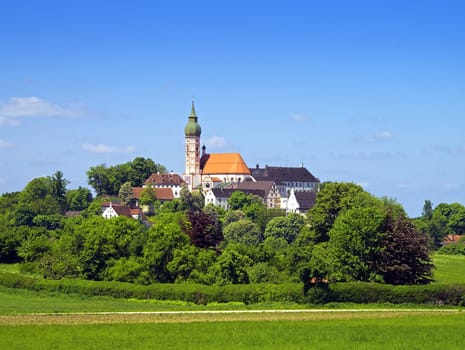 An image if the Andechs Monastery in Bavaria Germany