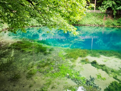 An image of the beautiful Blautopf at Blaubeuren Germany