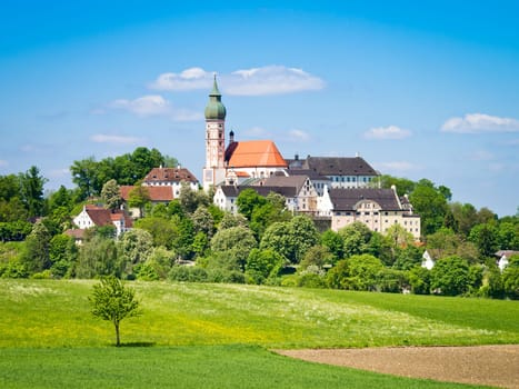 An image of the famous Andechs Monastery in Bavaria Germany