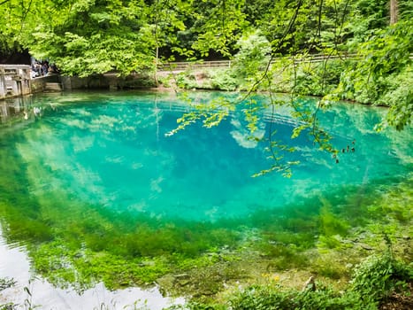 An image of the beautiful Blautopf at Blaubeuren Germany