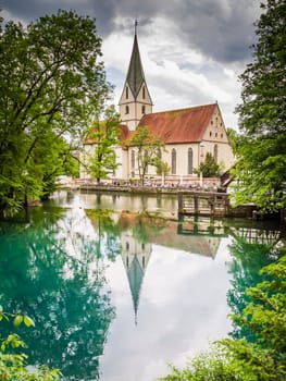 An image of the beautiful Blautopf at Blaubeuren Germany