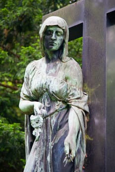 Grave at Melaten Friedhof in Cologne, Germany.