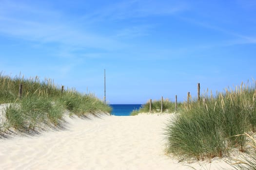 Sandy beach near Tronoen,Finistere,Brittany,France