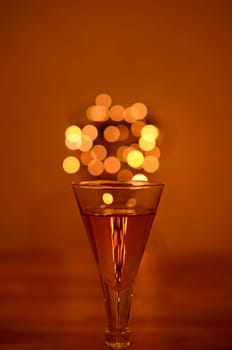 Drink with sparkling lights