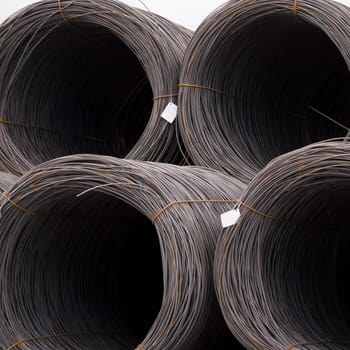 rolls of steel cable for use in construction