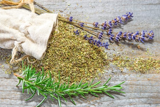 Herbs of Provence,lavender and rosemary
