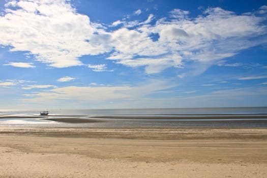 beautiful beach and tropical sea in summer