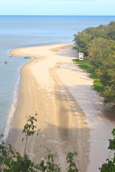 Beautiful tropical island, beach landscape, blue ocean in summer