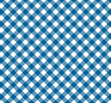 Tablecloth pattern with diagonal stripes in blue