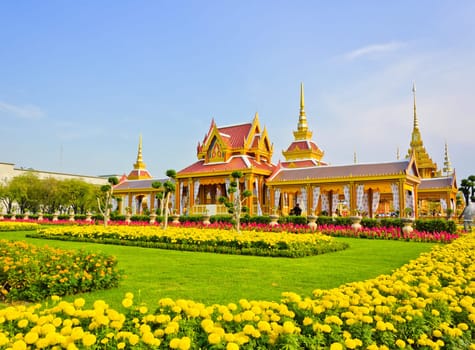 Thai architecture of royal crematorium