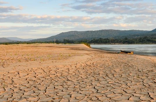 Drought land - Greenhouse effect and global warming