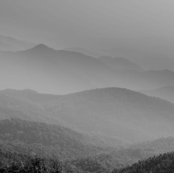 Mountain landscape of Doi Inthanon, Thailand
