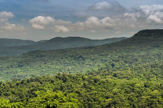 Tropical mountain landscape, Thailand