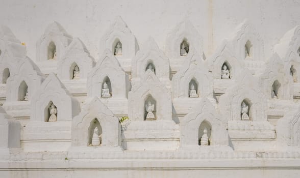 Part of Hsinbyume or Myatheindan pagoda in Mingun, Myanmar
