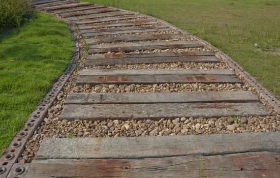Wooden walkway