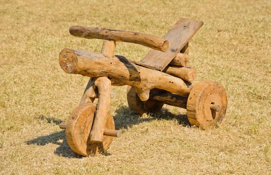 Wooden bicycle toy for kid
