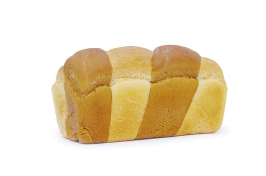 loaf of bread isolated on white background