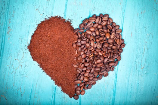 Coffee heart