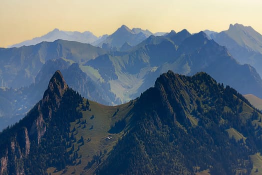 A morning on the Moléson overlooking the Fribourg Prealps