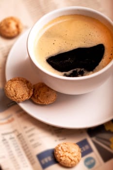 coffee and newspaper