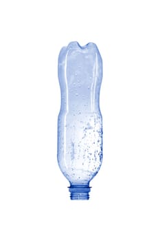 A close up shot of a water bottle