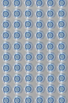 A close up shot of a water bottle