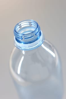 A close up shot of a water bottle