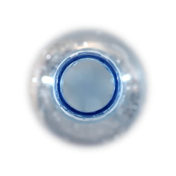 A close up shot of a water bottle