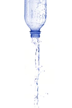 A close up shot of a water bottle