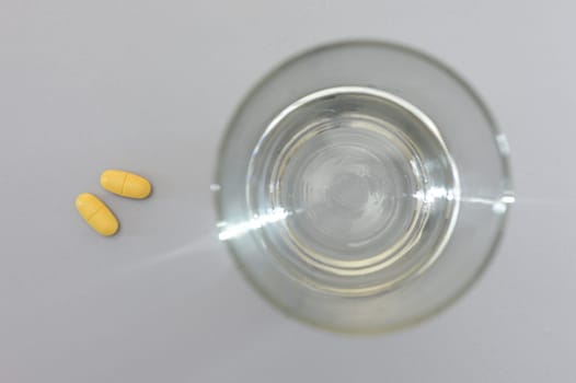 A close up shot of medication pills