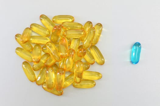 A close up shot of medication pills