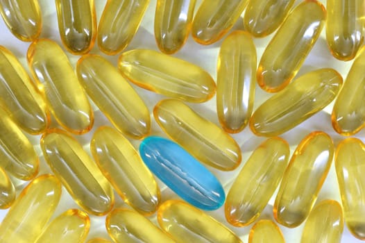 A close up shot of medication pills
