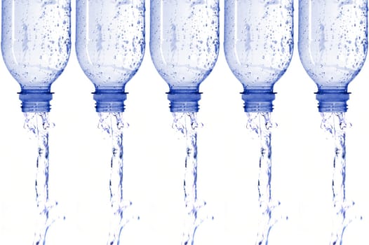 A close up shot of a water bottle