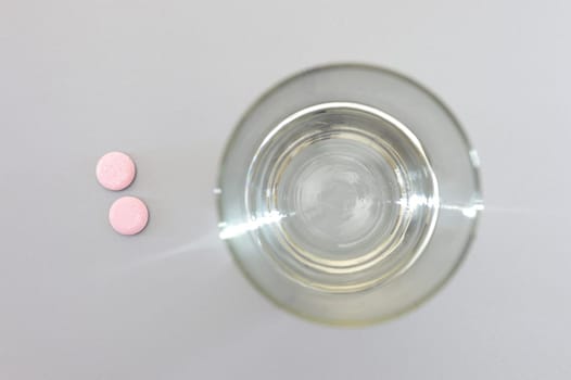 A close up shot of medication pills