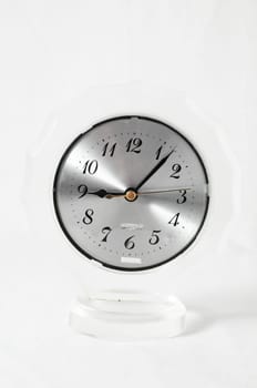 Retro Vintage Alarm Clock on a White Background