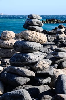 The Buddhist Traditional Stone Pyramids in Tenerife Canary Islands Spain