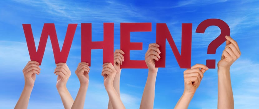 hands holding four pieces of a puzzle with copy space, gray background