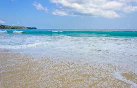 Beach and wave at Dreamland beach in Bali, Indonesia
