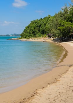 Tropical beach shore in Thailand