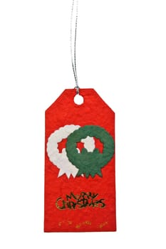 Christmas hand made paper tag