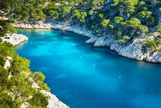 Calanques of Port Pin in Cassis in France near Marseille