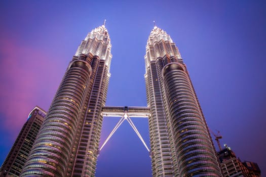 Petronas Towers in Kuala Lumpur,Malaysia