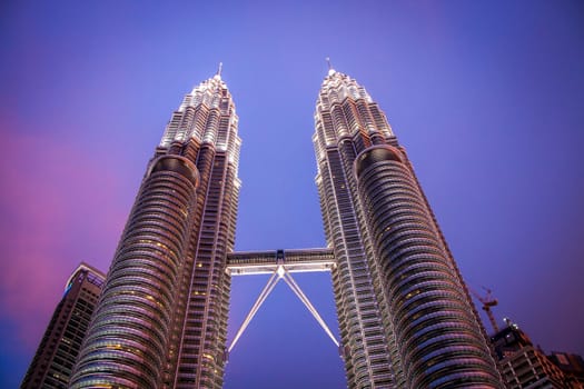 Petronas Towers in Kuala Lumpur,Malaysia