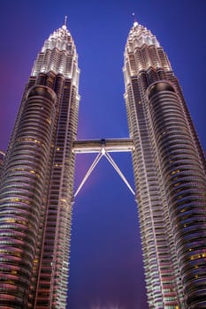 Petronas Towers in Kuala Lumpur,Malaysia