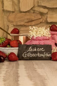 Strawberry jam cooking